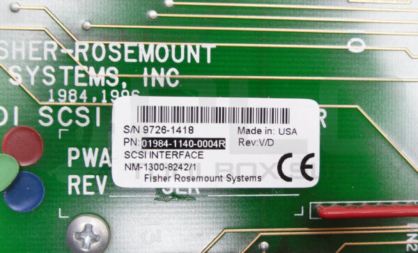 FISHER ROSEMOUNT 01984-1140-0004R HOIST ADAPTER BOARD - Image 5