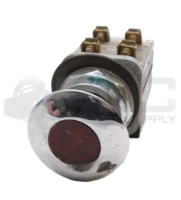 FURNAS ELECTRIC 52PA3G2U /F PUSH BUTTON W/ 52BAJ CONTACT BLOCK W. 52BAU BLOCK - Image 2