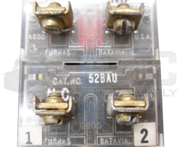 FURNAS ELECTRIC 52PA3G2U /F PUSH BUTTON W/ 52BAJ CONTACT BLOCK W. 52BAU BLOCK - Image 6