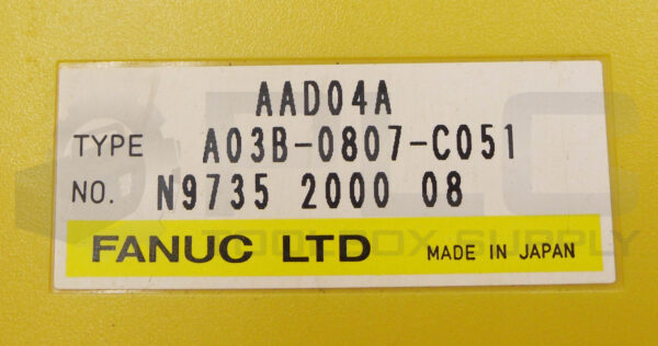 FANUC A03B-0807-C051 ANALOG INPUT MODULE AAD04A *READ* - Image 4