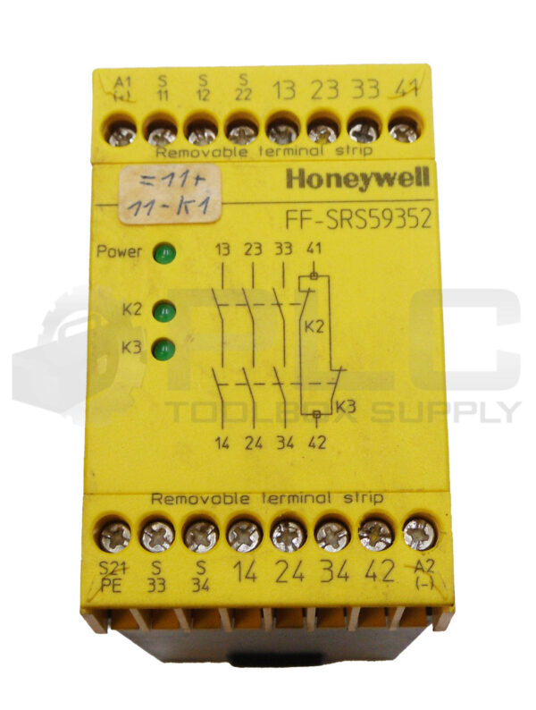 HONEYWELL FF-SRS59352 2 CHANNEL EMERGENCY STOP MODULE 24VDC 5A 250V - Image 2