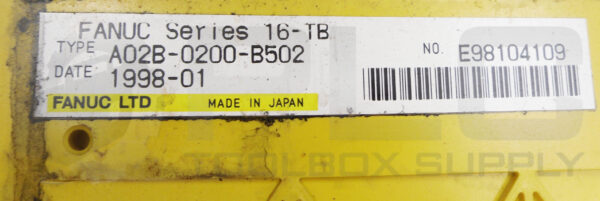 FANUC A02B-0200-B502 CONTROL CHASSIS 4 SLOT - Image 6