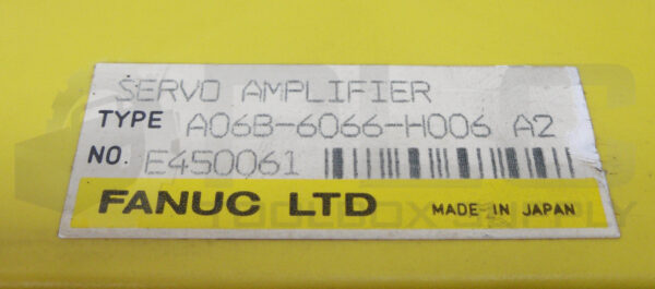 FANUC A06B-6066-H006 /A2 AC SERVO AMPLIFIER - Image 5