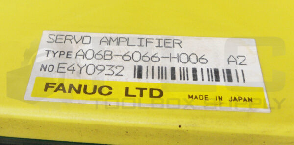 FANUC A06B-6066-H006 /A2 AC SERVO AMPLIFIER **READ** - Image 6