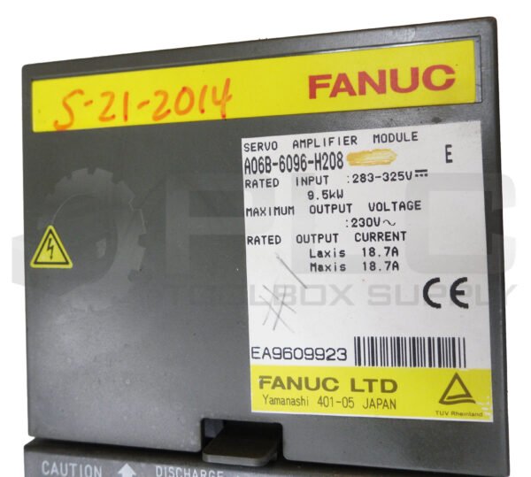 FANUC A06B-6096-H208 /E SERVO AMPLIFIER UNIT 283-325A 18.7A - Image 6