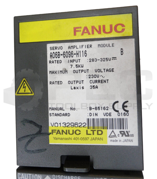 FANUC A06B-6096-H116 /B SERVO AMPLIFIER UNIT 283-325V 35A *READ* - Image 5
