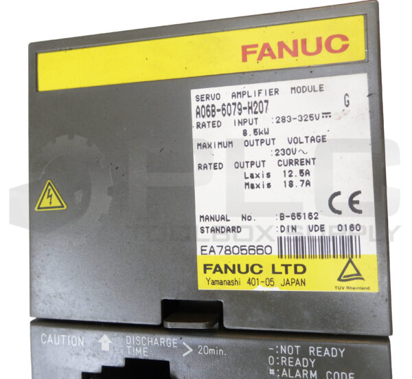 FANUC A06B-6079-H207 /G SERVO AMPLIFIER MODULE 12.5A 283-325V - Image 5
