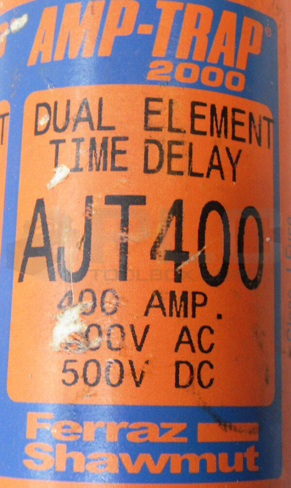 FERRAZ SHAWMUT AJT400 TIME DELAY FUSE 400A 600VAC 500VDC - Image 4