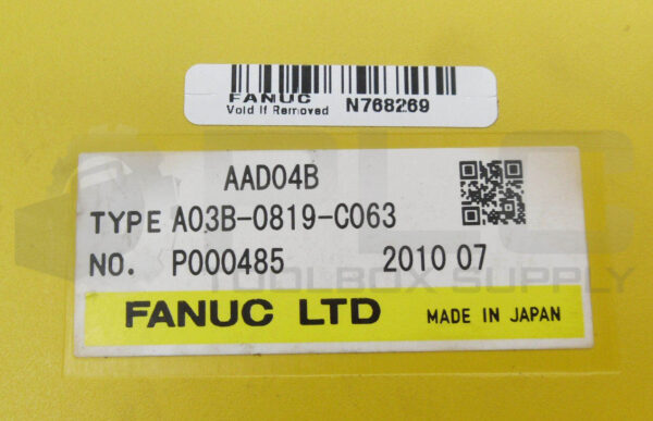 FANUC A03B-0819-C063 I/O MODULE AAD04B - Image 4