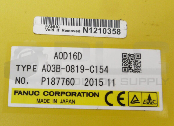 FANUC A03B-0819-C154 OUTPUT MODULE AOD16D A0D16D - Image 4
