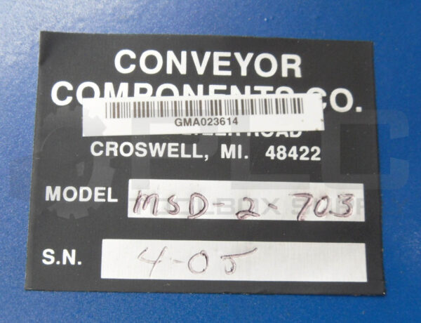 CONVEYOR COMPONENTS MSD-2-703 MOTION CONTROL MSD-703 - Image 6