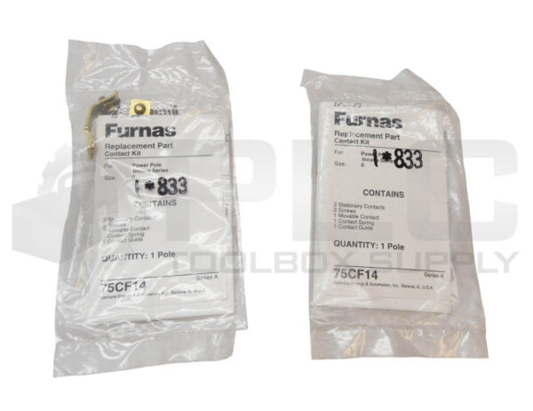 LOT OF 2 SEALED NEW FURNAS 75CF14 CONTACT KIT