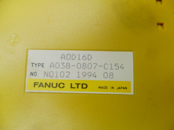 FANUC A03B-0807-C154 OUTPUT MODULE AOD16D A0D16D - Image 5