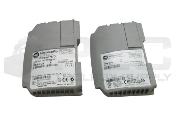 LOT OF 2 ALLEN BRADLEY 1769-ECR /A COMPACT /O RIGHT END CAP/ TERMINATOR 5-24VDC
