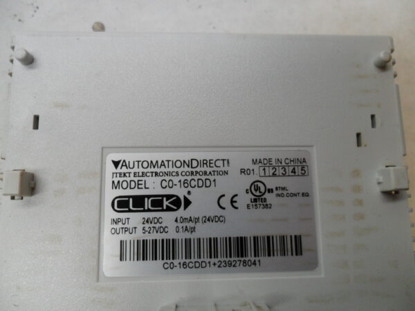 AUTOMATION DIRECT C0-16CDD1 CLICK DISCRETE COMBO MODULE 24VDC - Image 5