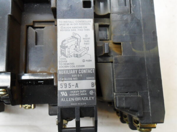 ALLEN BRADLEY 509-AOD /B W/ CB236 W/ 42185-800-01 W/ 595-A02 /A W/ 595-A /B - Image 5