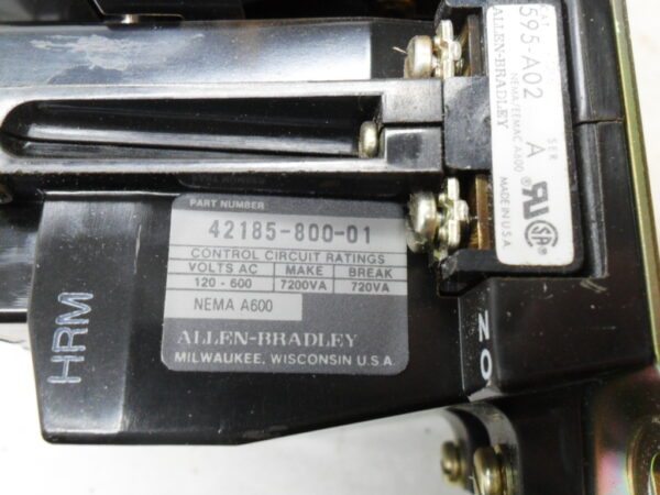 ALLEN BRADLEY 509-AOD /B W/ CB236 W/ 42185-800-01 W/ 595-A02 /A W/ 595-A /B - Image 8