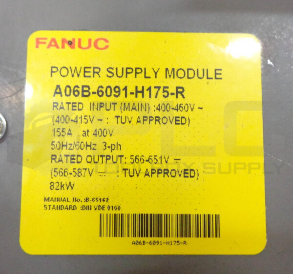 FANUC A06B-6091-H175-R POWER SUPPLY MODULE *READ* - Image 8