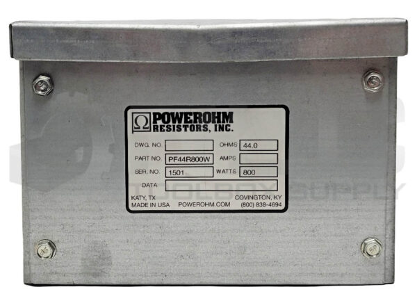 POWEROHM PF44R800W BRAKING RESISTOR 44 OHM 800W - Image 4