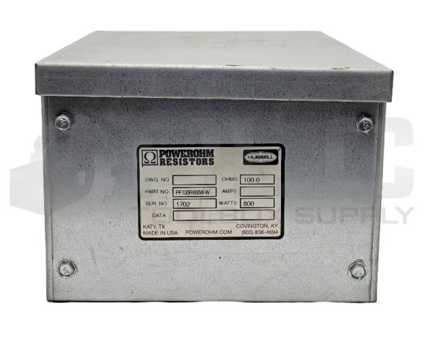 POWEROHM PF100R800W-W BRAKING RESISTOR 100 OHM 800W - Image 4