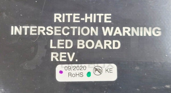 RITE-HITE INTERSECTION WARNING LED BOARD W/ PLASTIC COVER - Image 5