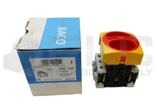 NEW BACO 222 104 DISCONNECT SWITCH 6920VAC 50A 0172201 *READ*