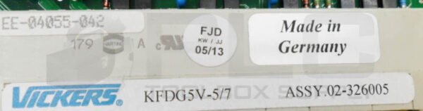NEW VICKERS EEA-PAM-561-A-32 SERVO AMPLIFIER CARD KFDG5V-5/7 *UPS RED AVAILABLE* - Image 5