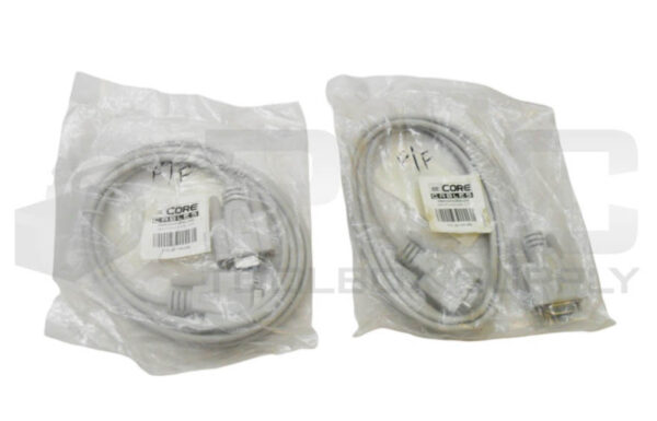 LOT OF 2 SEALED NEW ECORE CABLES 43-109-006 DB9 4/4 SERIAL CABLE 6'