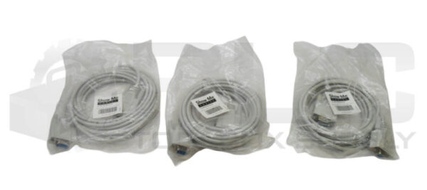 LOT OF 3 NEW SHOW ME CABLES 43-110-015 DB9 M TO DB9 F EXT SERIAL CABLE