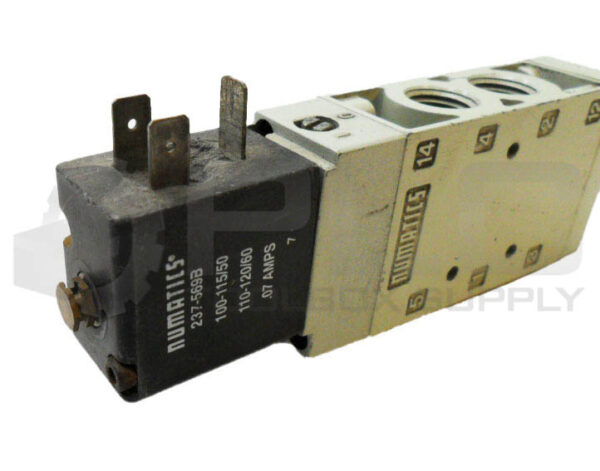 NUMATICS L12BA452O000030 SOLENOID VALVE 14.5-145PSI W/ 237-569B COIL 110-120V - Image 4