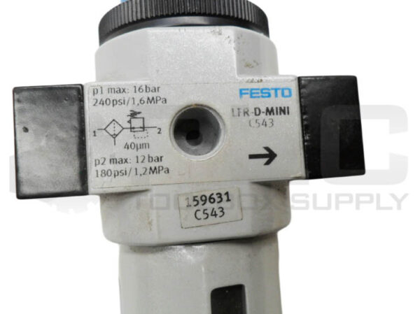 NEW FESTO LFR-D-MINI FILTER REGULATOR 240PSI 159631 - Image 4