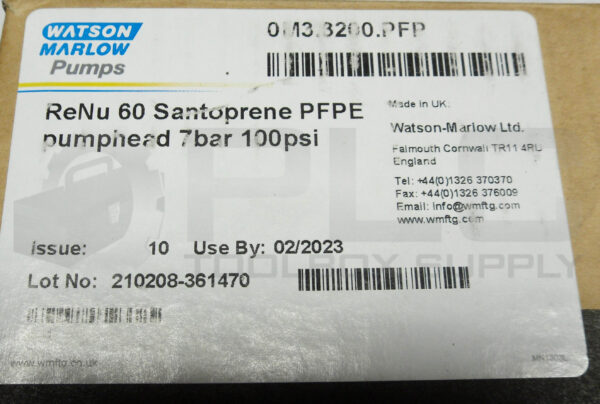 NEW WATSON MARLOW PUMPS 0M3.3200.PFP PUMP HEAD - Image 7