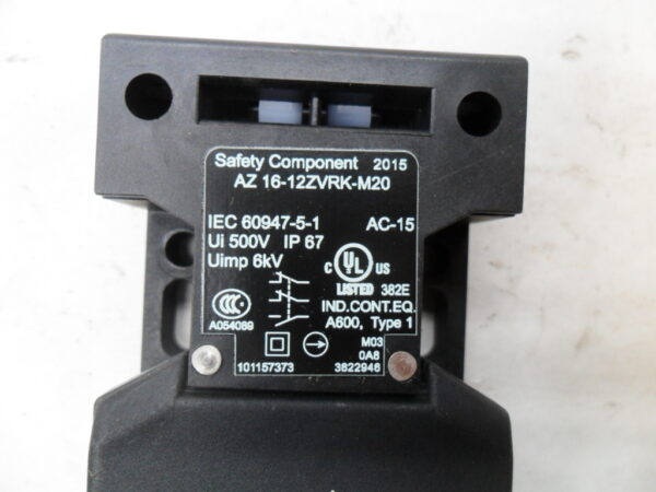 NEW SCHMERSAL AZ 16-12ZVRK-M20 SAFETY INTERLOCK SWITCH - Image 5