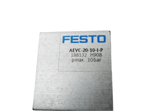 FESTO AEVC-20-10-I-P PNEUMATIC CYLINDER 10BAR 188132 H908 - Image 5