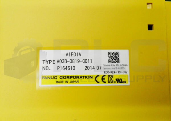 LOT OF 3 FANUC A03B-0819-C011 I/O MODULE AIF01A - Image 5