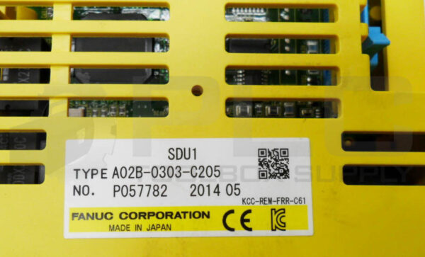 FANUC A02B-0303-C205 PLC UNIT MODULE SDU1 - Image 5