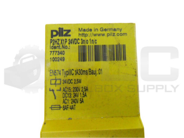 PILZ P2HZ X1P 24VDC 3N/O1N/C SAFETY RELAY 24VDC 2.5A 777340 100249 - Image 5