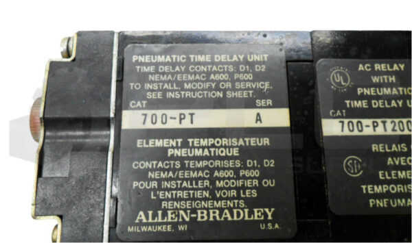 ALLEN BRADLEY 700-PT200A1 /A RELAY W/ 700-PT /A W/ PA236 W/ 700-P200A1 /A - Image 6