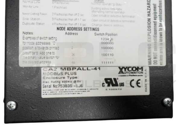 PRO-FACE GP2500-TC41-24V OPERATOR INTERFACE 2880045-01 W/ CA3-MBPALL-41 - Image 5