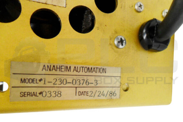 ANAHEIM AUTOMATION DPH05-02-05 MOTOR DRIVE 1-230-0376-3 - Image 6