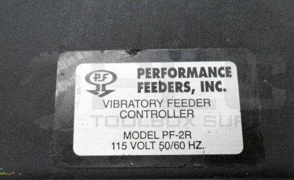 PERFORMANCE FEEDERS INC PF-2R VIBRATORY FEEDER CONTROLLER 115V 50/60HZ - Image 5