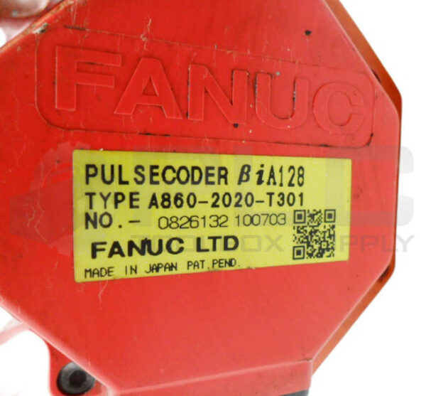 FANUC A06B-0075-B003 AC SERVO MOTOR BIS 8/3000 W/ A860-2020-T301 0826132 100703 - Image 6