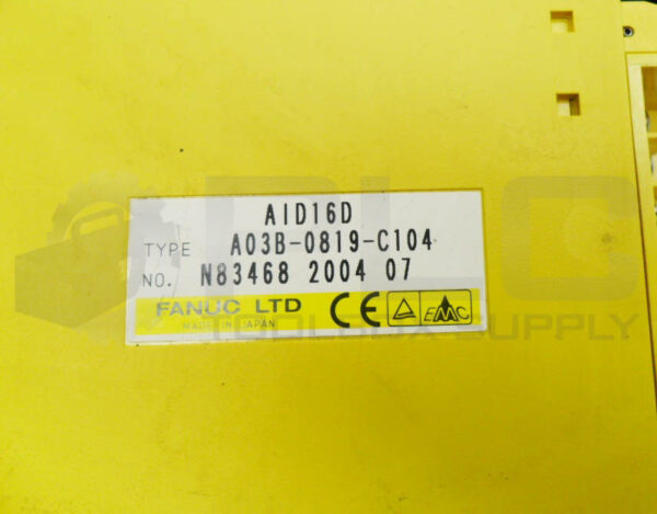 FANUC A03B-0819-C104 DIGITAL INPUT MODULE AID16D - Image 5