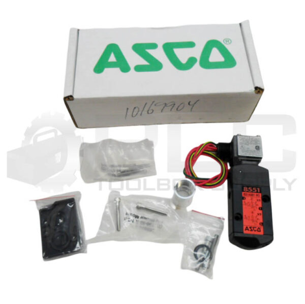 NEW ASCO EF8551A001MS SOLENOID VALVE 1/4" NPT 30-150PSI W/ 266762-902-D COIL - Image 2