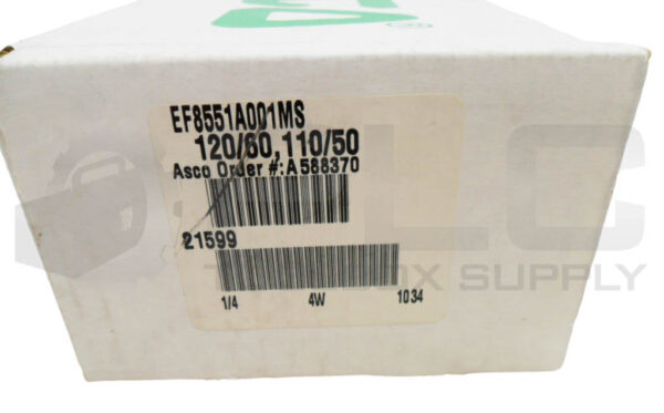 NEW ASCO EF8551A001MS SOLENOID VALVE 1/4" NPT 30-150PSI W/ 266762-902-D COIL - Image 9