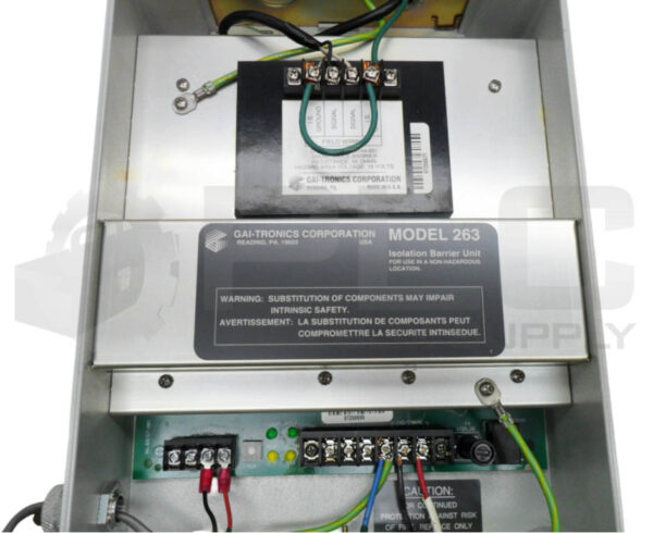 GAI-TRONICS 263 ISOLATION BARRIER UNIT 110-220V 47-63HZ 0.5A - Image 5