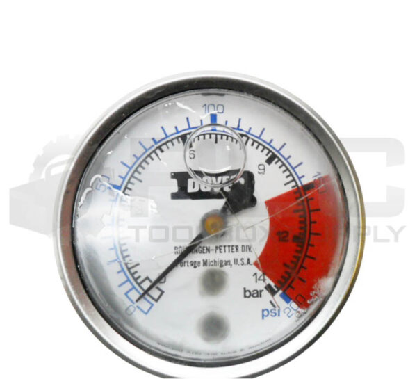 DOVER G250-2456-A DURALIFE PRESSURE GAUGE 0-200PSI - Image 2