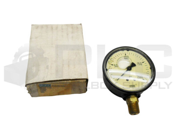 NEW WIKA 9693726 PRESSURE GAUGE 0-200PSI 1/4" NPT *READ*