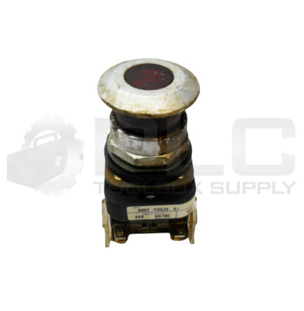 ALLEN BRADLEY 800T-FXQ24 A1 /T PUSH BUTTON RED W/ 800T-XAI /E CONTACT BLOCK