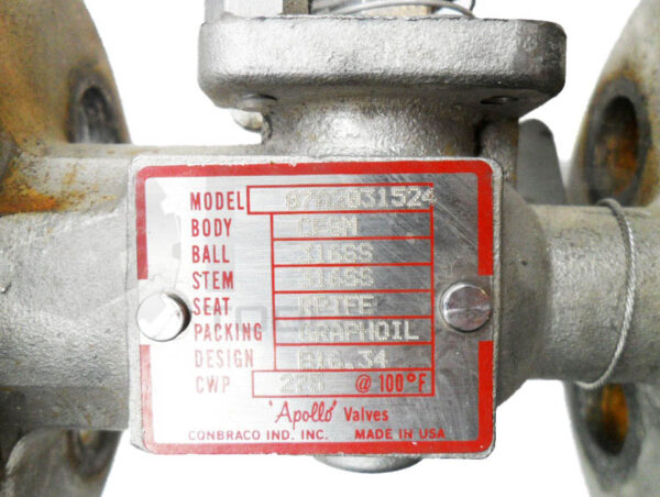 APOLLO VALVES 87A2031524 BALL VALVE 1/2"CF8M 316SS - Image 5